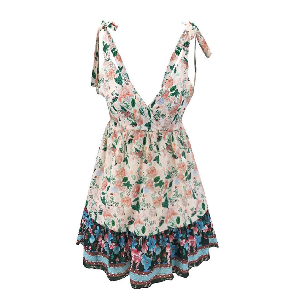 Women Holiday Style Sexy Solid Sleeveless Casual  Dress