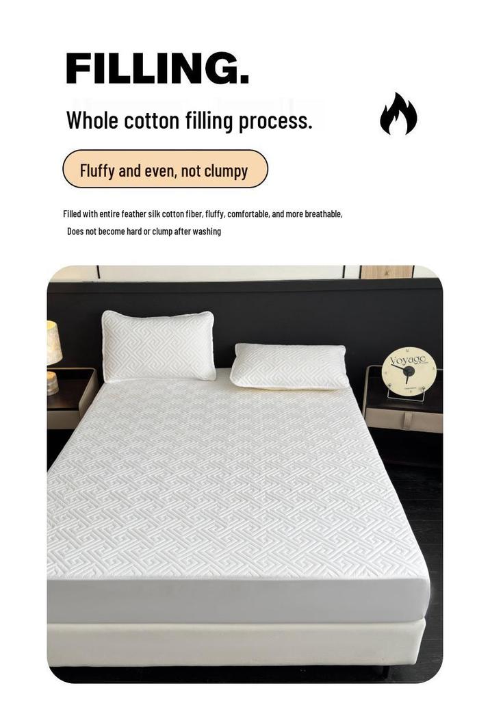 Waterproof Quilted Anti-Stain Anti-Slip Mattress Protector