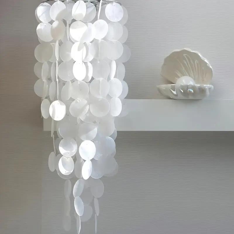 Natural Shell Wind Chimes Dream Catcher Craft Outdoor Yard Decorative Piece for Bedroom Welcome Guest Creative Home Decor