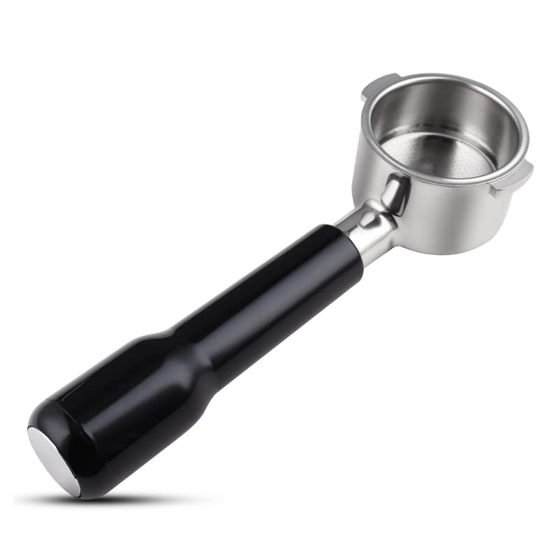 CAPFEI 51mm Portafilter for DeLonghi 51mm Bottomless Portafilter 2 Stainless Steel Replacement Part for DeLonghi Handle ECP3420/EC155/BCO430/EC260,