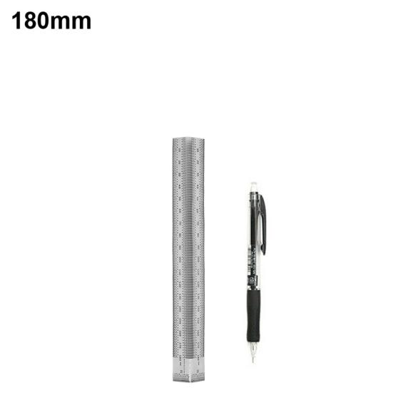 Stainless Steel Precision Marking Measuring Scale Ruler Pen Woodwork Accessory