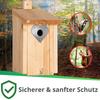 2Pcs Metal Birdhouse Guard Portal Woodpecker Nesting Box Protection Board with Screws Flight Hole Protector for Outdoor Garden Balcony