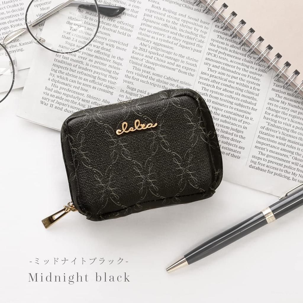 Convenient for Carrying Lips and Belle Series [Cleria] Women's Pouch, Small, Accessories, [CL-18070] (Midnight Black)