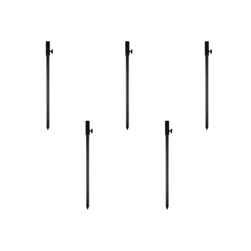 Hot Sale Fishing Bank Stick Delicate Texture Carp Fishing Bank Stick Adjustable Bankstick Bite Alarm Extension Rod Black 1-5PCS