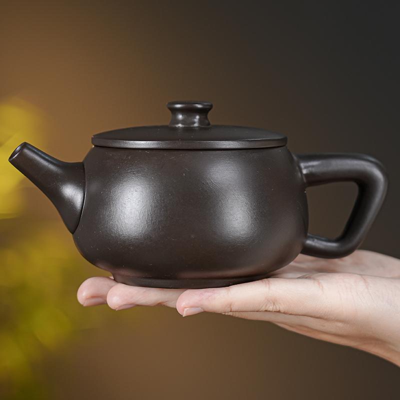 

280ml Purple Pottery Jumping Knife Hanwa Pot Large Capacity Kung Fu Tea Set Household Chinese Purple Clay Teapot Single Tea Pot