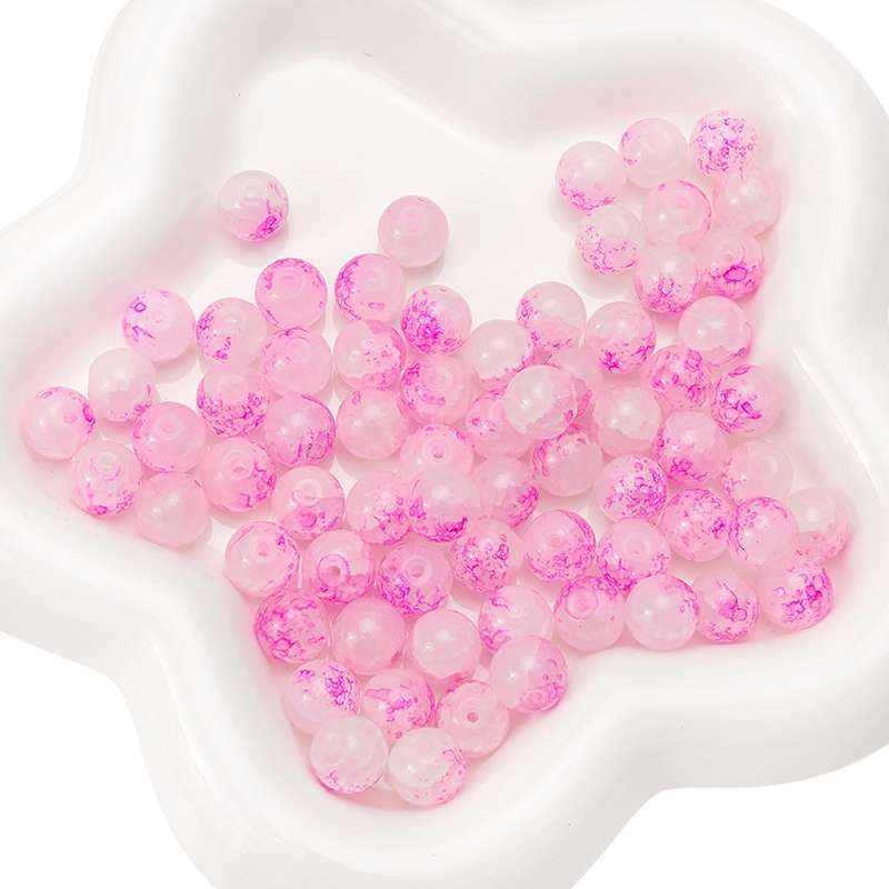 20 Stück Kristall-Glasperlen, Breakout-Kugeln, lose Distanzperlen für DIY-Armbänder, Halsketten, Schmuckherstellung