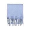 Versatile mohair solid color scarf women's winter thickening simple warmth enlarged shawl scarf