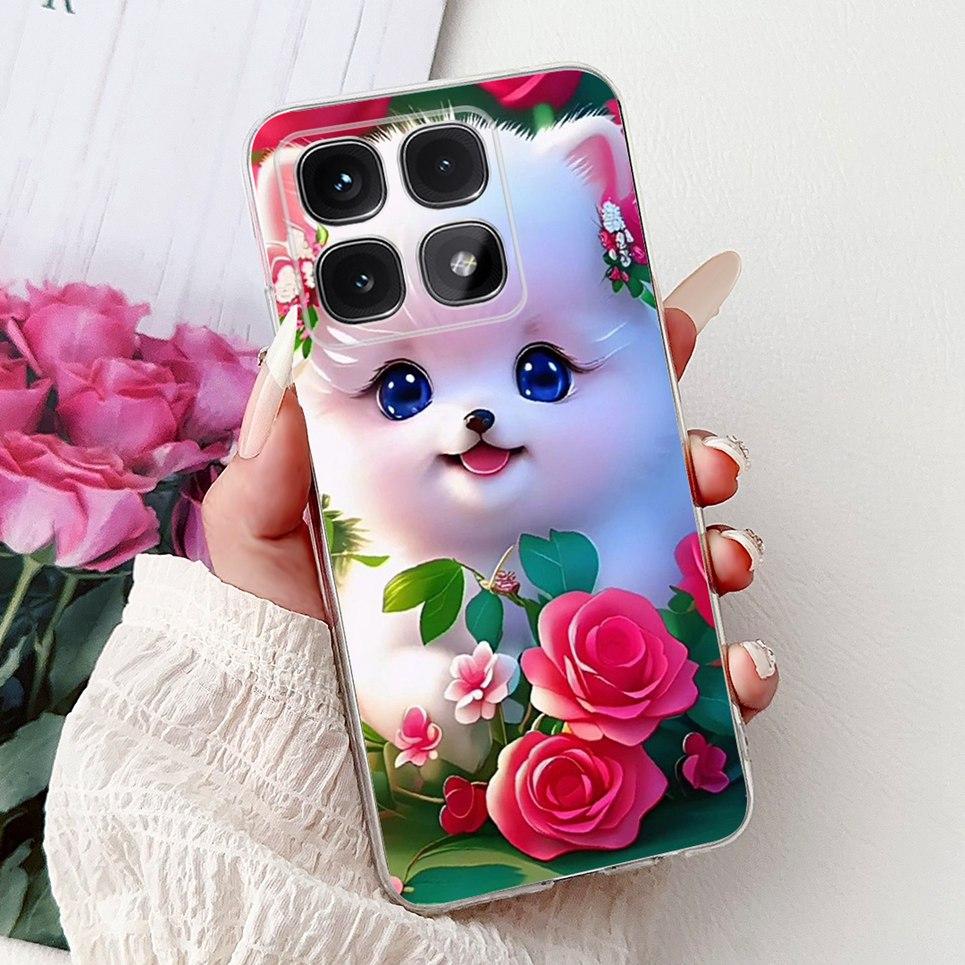 Phone Case For Xiaomi Mi 14T Pro Mi14T Cool Style Tiger Dragon Pattern Clear Soft Silicone TPU Back Cover Xiaomi 14t 5G Coques