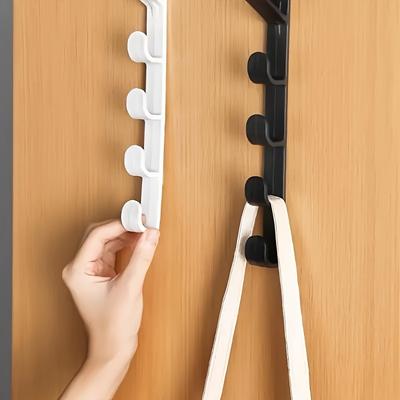 1Pcs Bedroom Door Hanger Clothes Hanging Rack Over The Door Plastic Home Storage Organization Hooks Purse Holder for Bags Rails