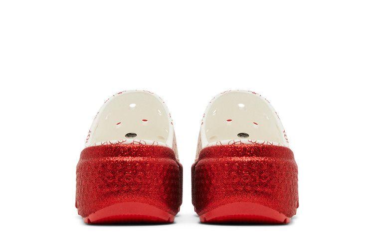 Crocs Stomp Slide Hello Kitty 50th Anniversary Red Glitter