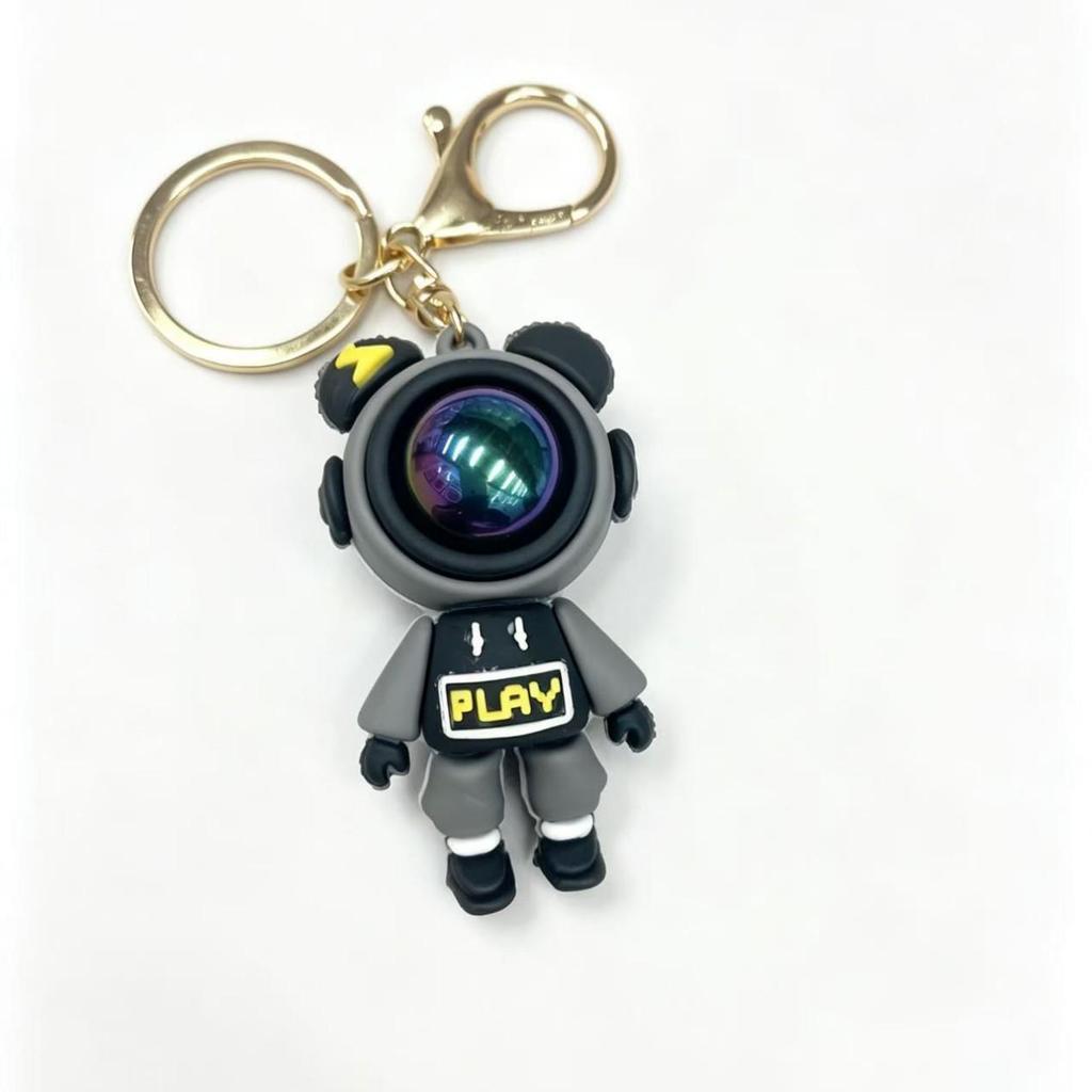 Creative Cartoon Lightning Astronaut Keychain & Backpack Pendant - Trendy Toy & Small Gift
