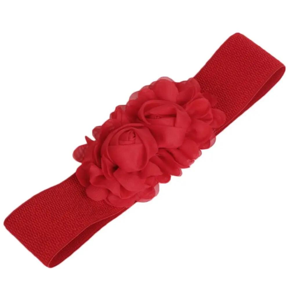2026 New Women Fashion Wide Elastic Belt Metal Buckle Cinch Waistband Ladies Dress Waist Band Cummerbands Casual Stretch Belt