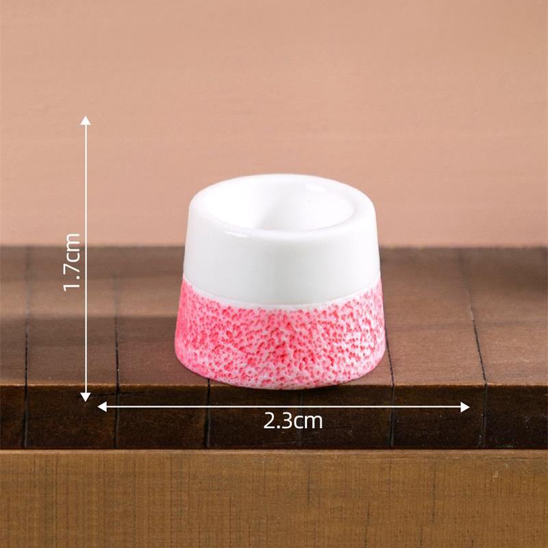 5PCS Cute Dollhouse Miniature Toy Colorful Patterned Vase Model Home DIY Decor Kids Play Toy Micro Landscape Ornaments Gifts