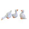 Garden Duck Statues Resin Animal Figurines Lifelike Goose Sculpture Yard Decorative for Outdoor Garden Decoration