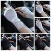 Breathable Lace Half Finger Gloves 10/15/18/21cm Driving Gloves  Wedding Events