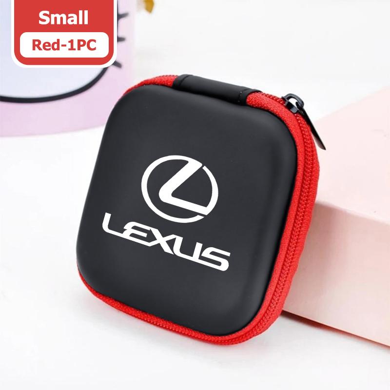Car Earphone Holder Case Storage Portable Headphone Memory Card USB Data Cable Bag For Lexus RX350 IS250 CT200h ES250 ES300hBP8 