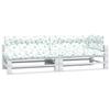 VidaXL Coussins de palette lot de 5 motif de feuilles tissu 360795