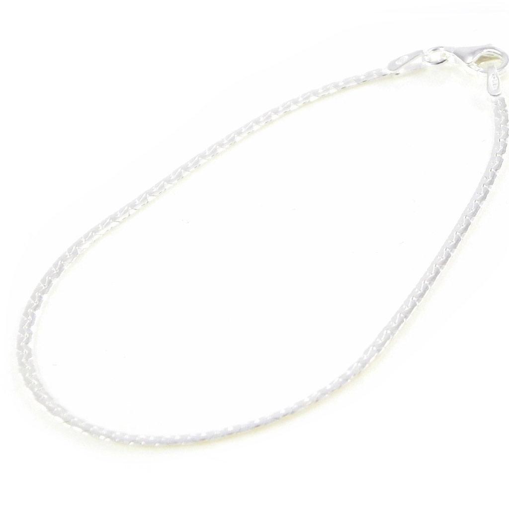 Les Trésors De Lily [C7429] - Silver 'Bean' Silver Bracelet - 18 Cm 2 Mm