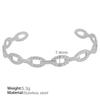 Vintage Cuban Chain Bracelet Stacked Design Sense Exaggerated C-Shaped Bracelet Women Hollow Fashion