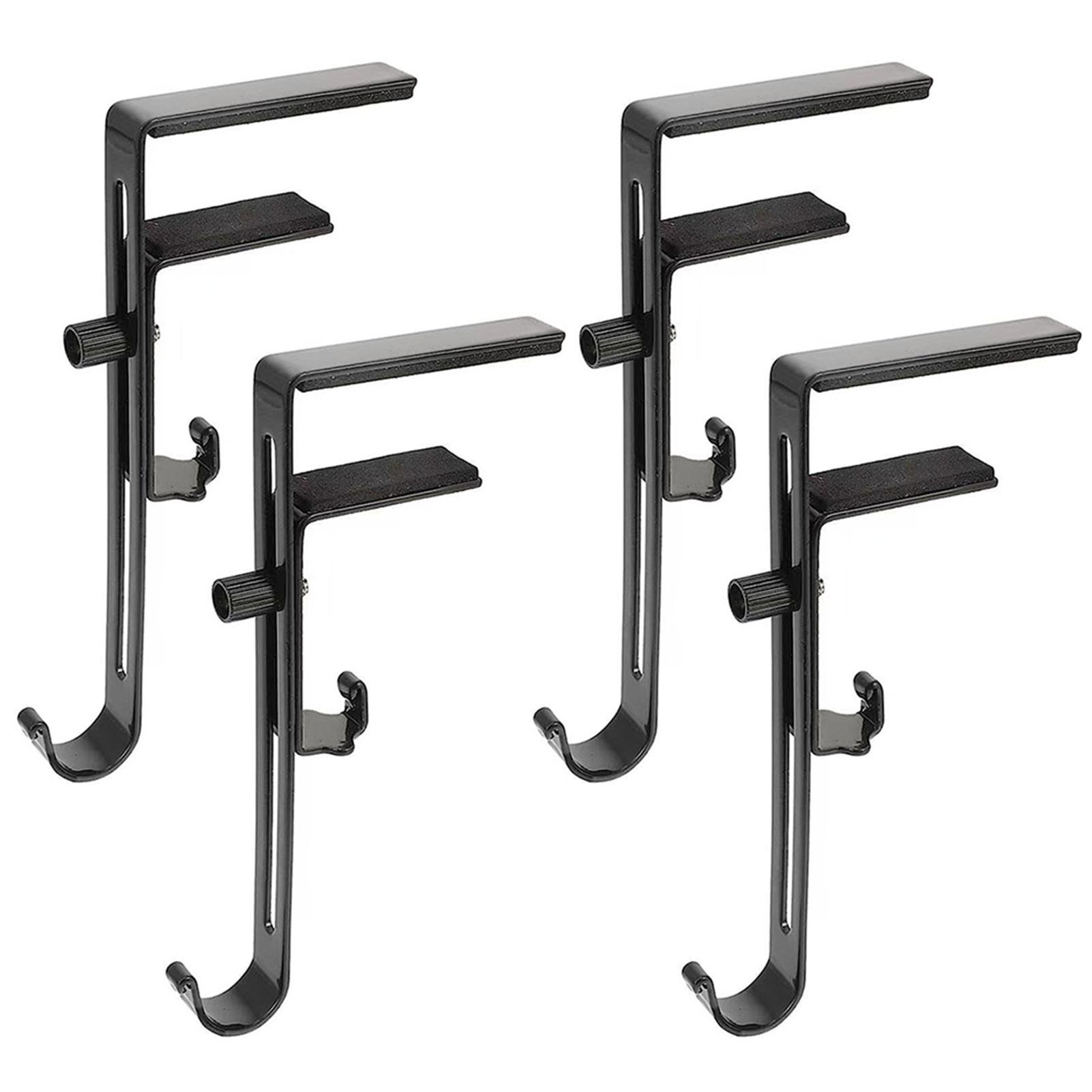 

4pcs Christmas Socks Hook Popular Home Adjustable Retractable Punch-Free Stockings Fireplace Multi-Purpose 4 Pack 4pcs чёрный