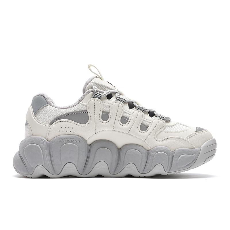FILA Croissant Comfortable Fashion Durable Low-Top Running Shoes Women sneaker White Gray F12W441102FWA
