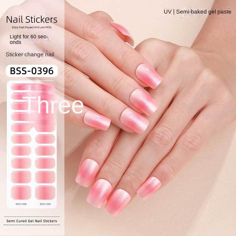 

Новая гелевая наклейка для маникюра во втором поколении фототерапевтических полуотверждаемых наклеек для ногтей BSS-0396