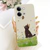 For Vivo Y05 4G Case New Luxury Bow Love Heart Painted Cover Soft TPU Phone Case For Vivo Y11d Y 05 VivoY05 VivoY11d Fundas Bags