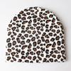 Autumn and winter unisex leopard print animal jacquard knitted hat, super elastic woolen hat, warm pullover hat, cold weather hat
