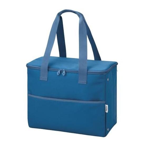 Thermos Insulated Shopping Bag 25L Blue 4-Layer Insulation Structure Foldable Compact Box-Type Large Capacity Model RFI-025 BL