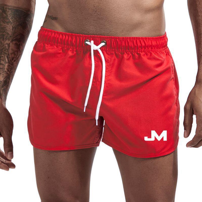 Neue modische Herren-Badeshorts aus Polyester, schnell trocknend, mehrfarbig, Sportshorts, Herren-Dreikammer-Shorts