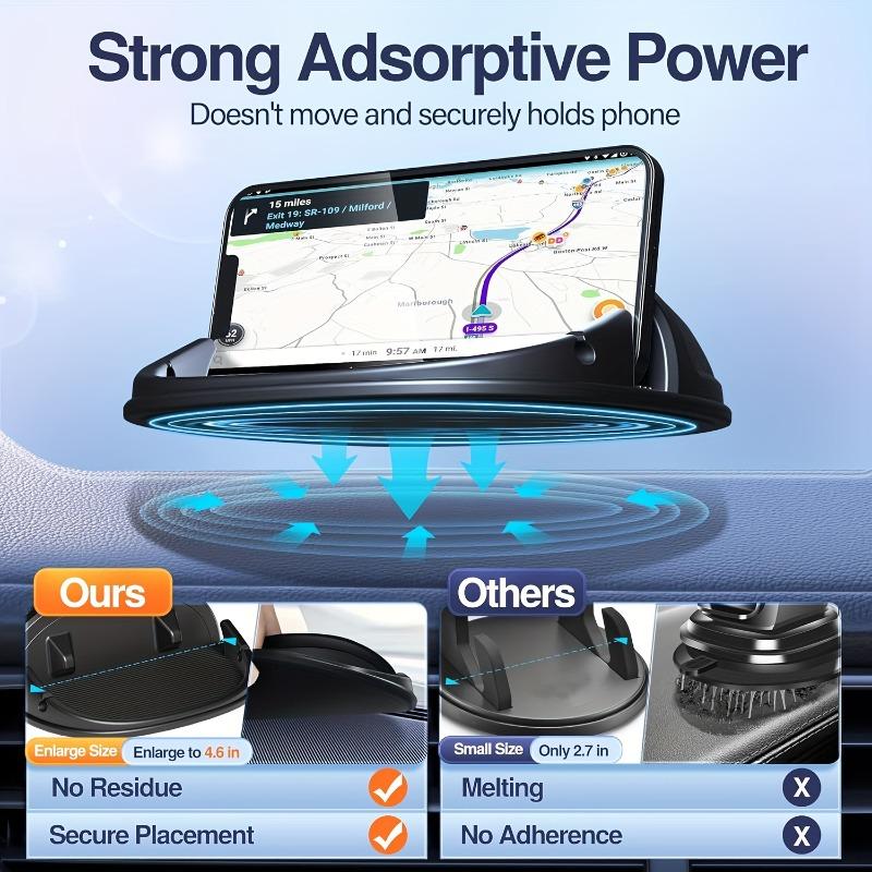 Car HolderTravel Essentials Sleek Car Accessory Compact Holder Nonslip Grip Car Phone Mount Auto Accessory