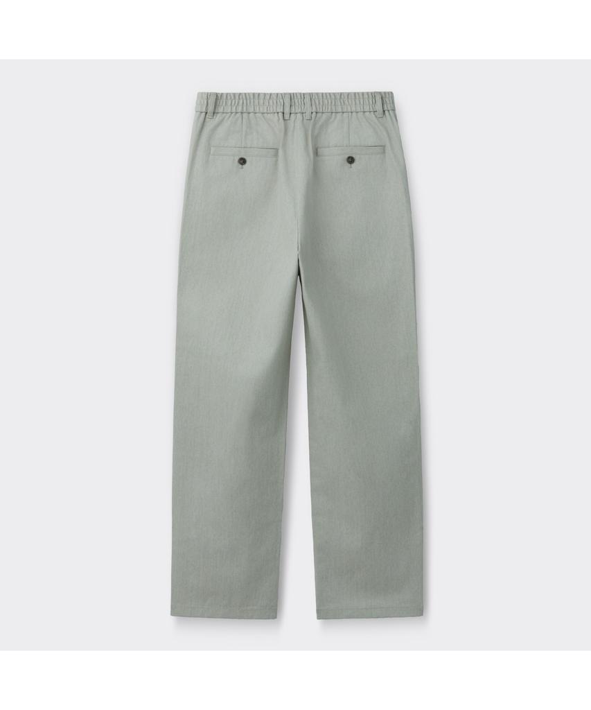 Keoseuuteommellou Gray Straight Fit Cotton Pants Cwpas26111Gyl