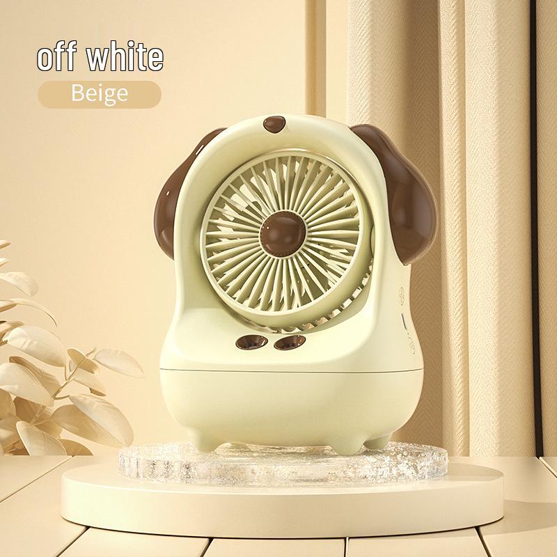 Mini Cartoon Desktop Air Cooler: USB-Powered Refrigeration & Humidifying Spray Fan