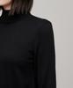 MUSINSA STANDARD WOMAN Damen Merinowolle-Mischung Feinstrick Rollkragenpullover [Schwarz]