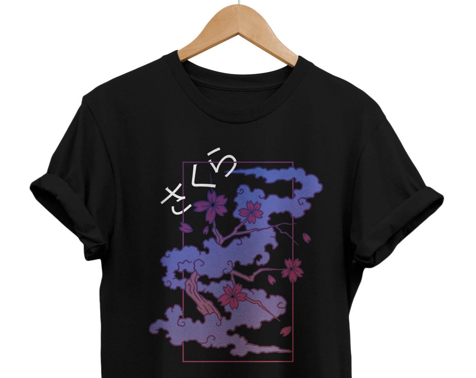 Sakura Tree T-shirt, Japanese Floral Art, Urban Streetwear 4XL