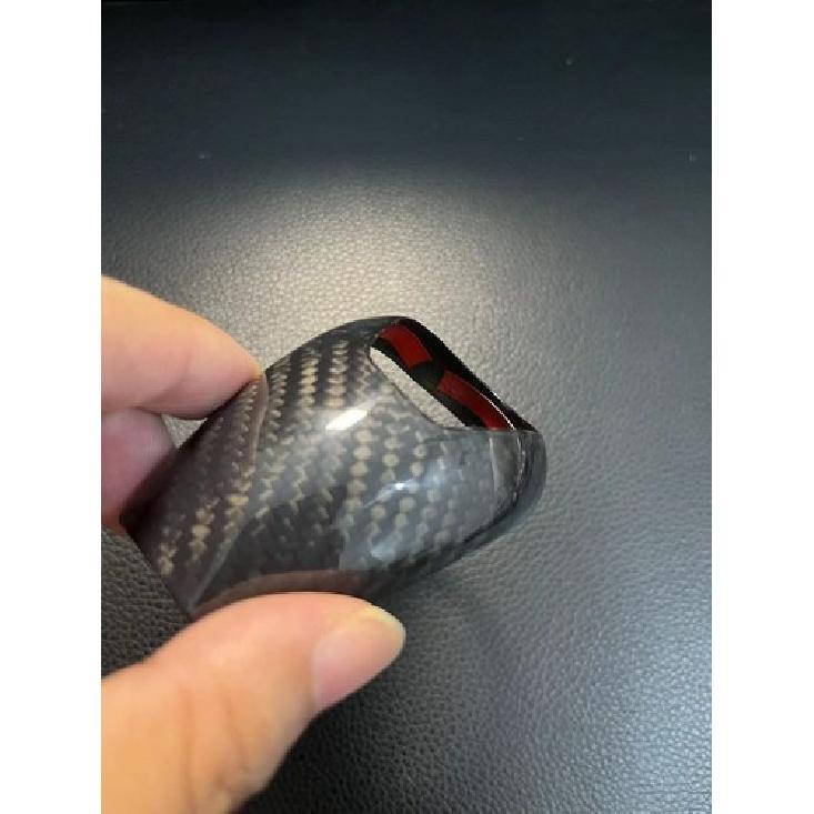 Real Dry Carbon Fiber Gear Shift Knob Cover for BMW E90 M3 E60 M5 M6