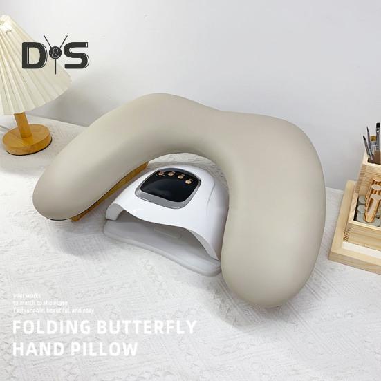 ფრჩხილის ხელის დასადები მანიკურის ტექნიკოსებისთვის ერგონომიული ფრჩხილის ხელის ბალიში სალონისთვის, სახლის გამოყენებისთვის, სივრცის დამზოგავი ფრჩხილის ხელოვნების ინსტრუმენტი