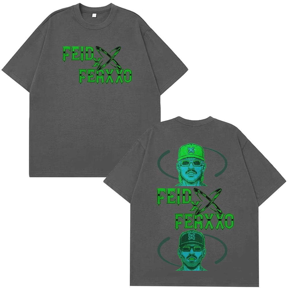 Rapper Feid Ferxxo Falxxo Tour 2026 Print Tshirt Unisex Women Fashion HipHop Tshirts Summer Casual Cotton Tshirts
