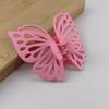 9cm Sweet Women Girl Young Fashion Gift Back Head Clip Hairpin Candy Color Single Layer Hollow Wing Antennae Butterfly Hair Claw