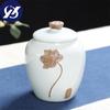 Ceramic Enamel Tea Caddy Large Tea Packaging Box Sealed Candy Storage Jar Porcelain Food Container