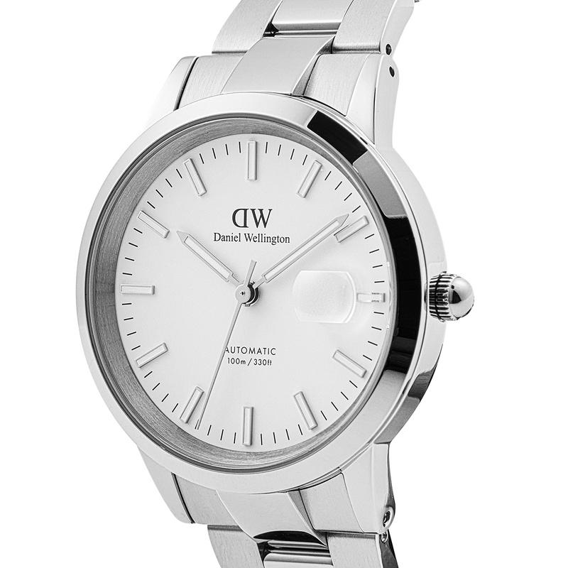 DANIEL WELLINGTON Watch Mechanical Movement Stainless Steel Strap White Dial Men's Watch DW00100754