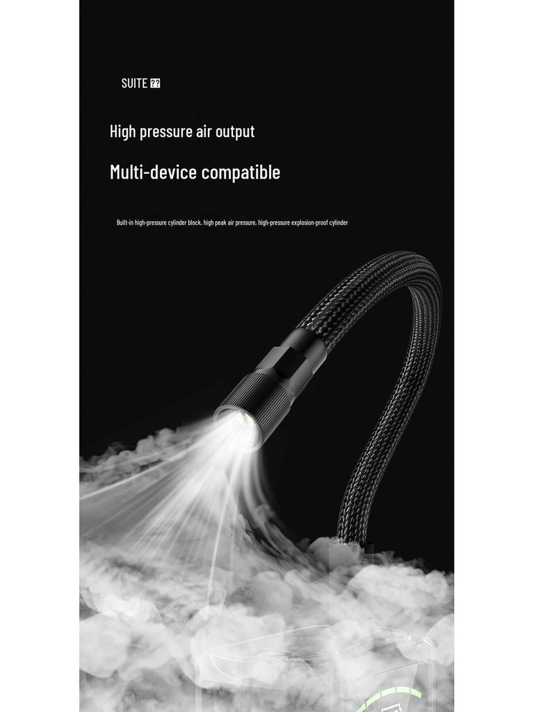 Portable Car Tire Inflator: Wireless Electric High-Pressure Pump for Fast Inflation
