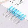 10Pcs Crystal Blue Handle Mini Screwdriver Set , Precision Screwdrivers Repair Tools for Electronics,Toys & Small Projects
