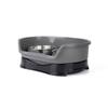 with Baffle Stainless Steel Dog Bowl Eating and Drinking Water Non-slip Feeding Basin Water Bowl Mess-Proof Large Capacity