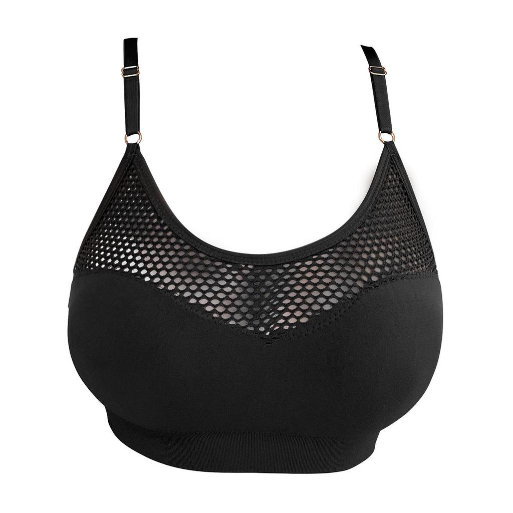 Zeriluna Sexy Netz-Crop-Top: Modische, Ausgesparte, Mehrfarbige, Bequeme, Atmungsaktive Unterwäsche