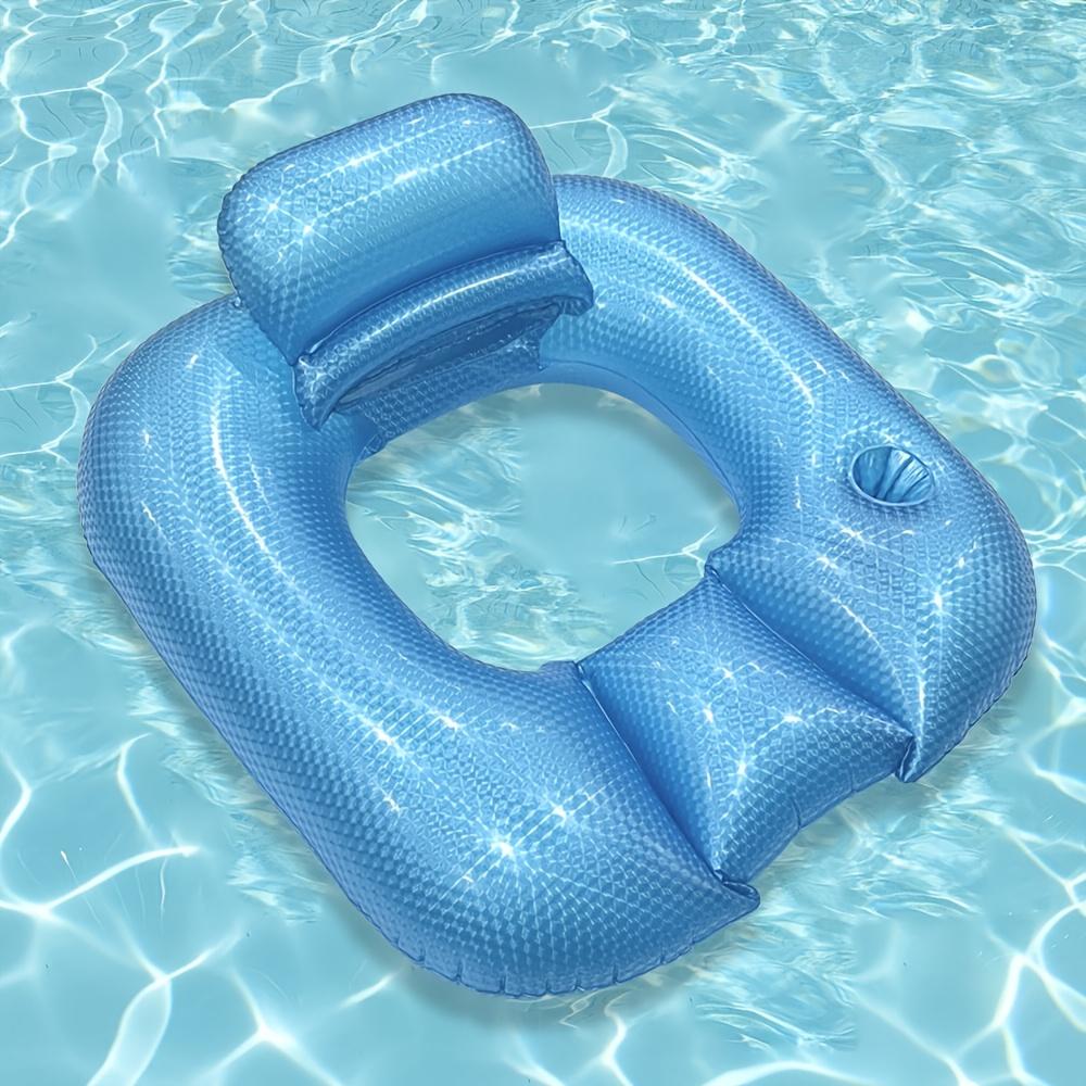 

Inflatable Pool Float Adult Pool Floaties Lounger Floats Floating Chair Raft With Backrest Water Floaty Lake Beach Party Toy Sets