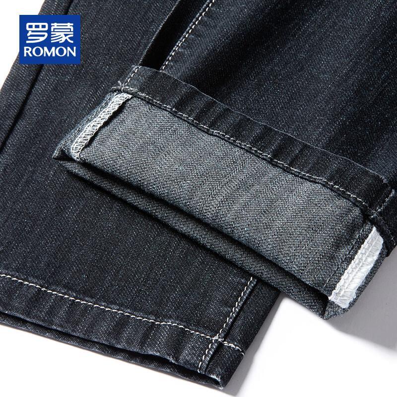 ROMON Men's Loose Straight Fit Summer Jeans