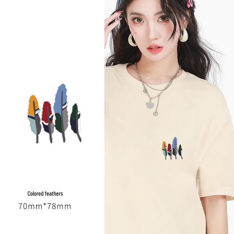 New Heat Transfer Stickers: Decorative Patterns for Couple's T-Shirts