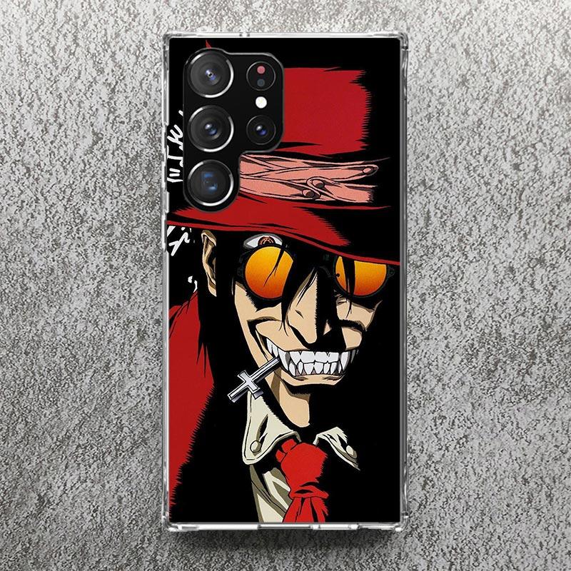 A-Alucard Hellsing Anime Print Soft Case for Samsung Galaxy S25 Edge S24 S23 S22 Ultra S21 Plus S20 FE Phone Shell S10 + Pattern