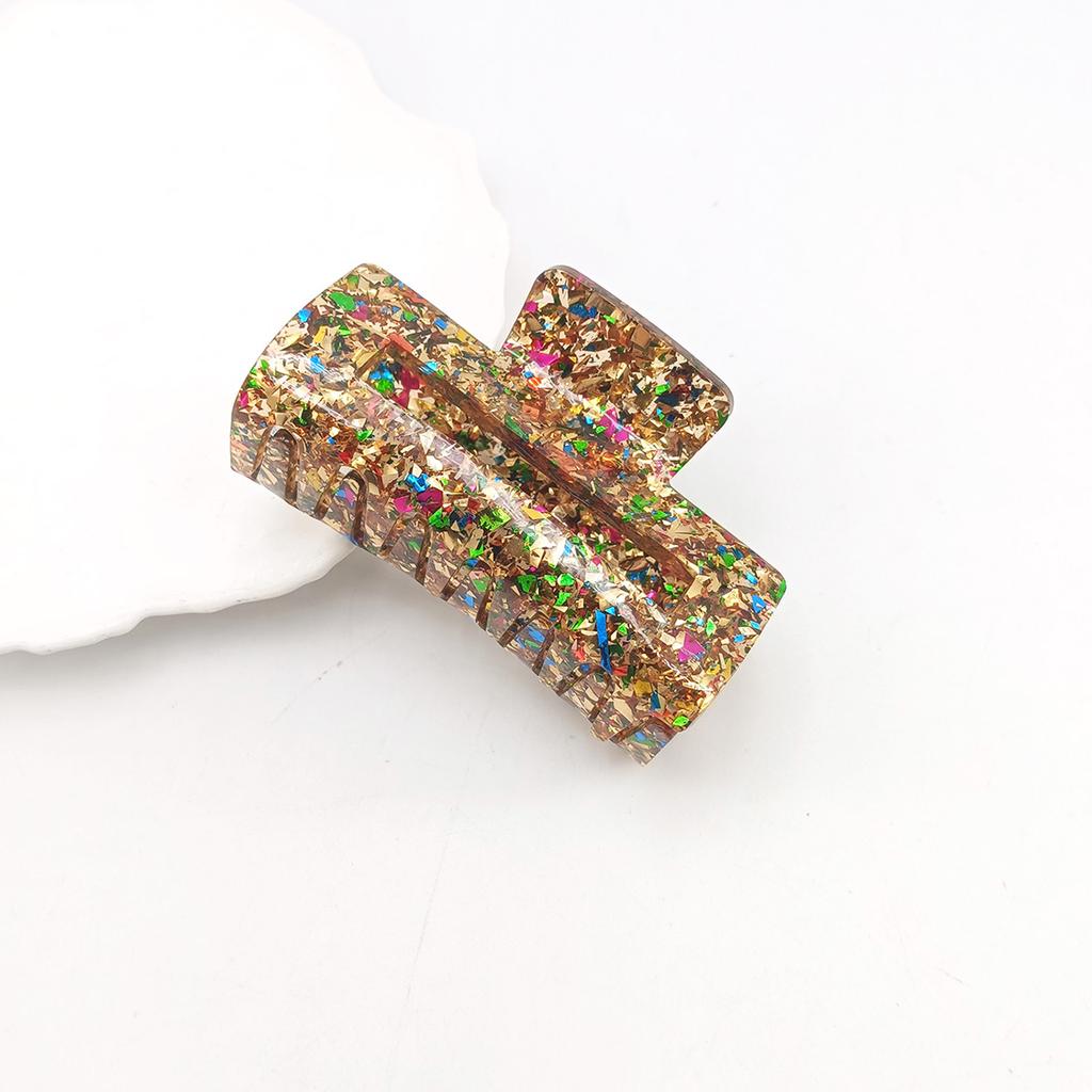 New Women Sequin Hair Claw Tough Colorful Plastic HairClip Large Size Hair Clamps Crab Hairpin Hair Accessories Girl Gift